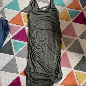 Ingrid and Isabel army green maternity tank dress